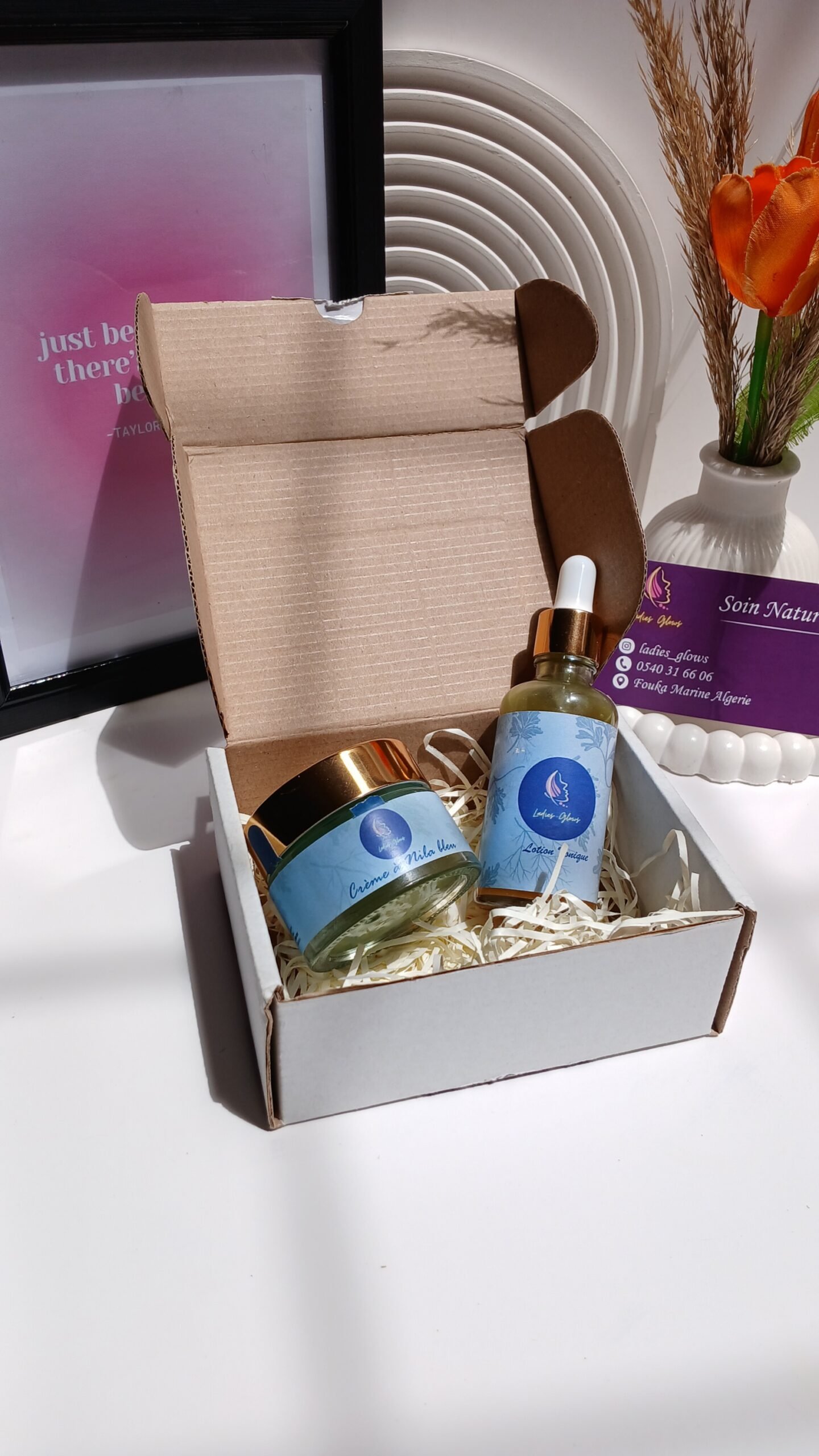 Lotion Tonique à Nila Bleu & Crème à Nila Bleu