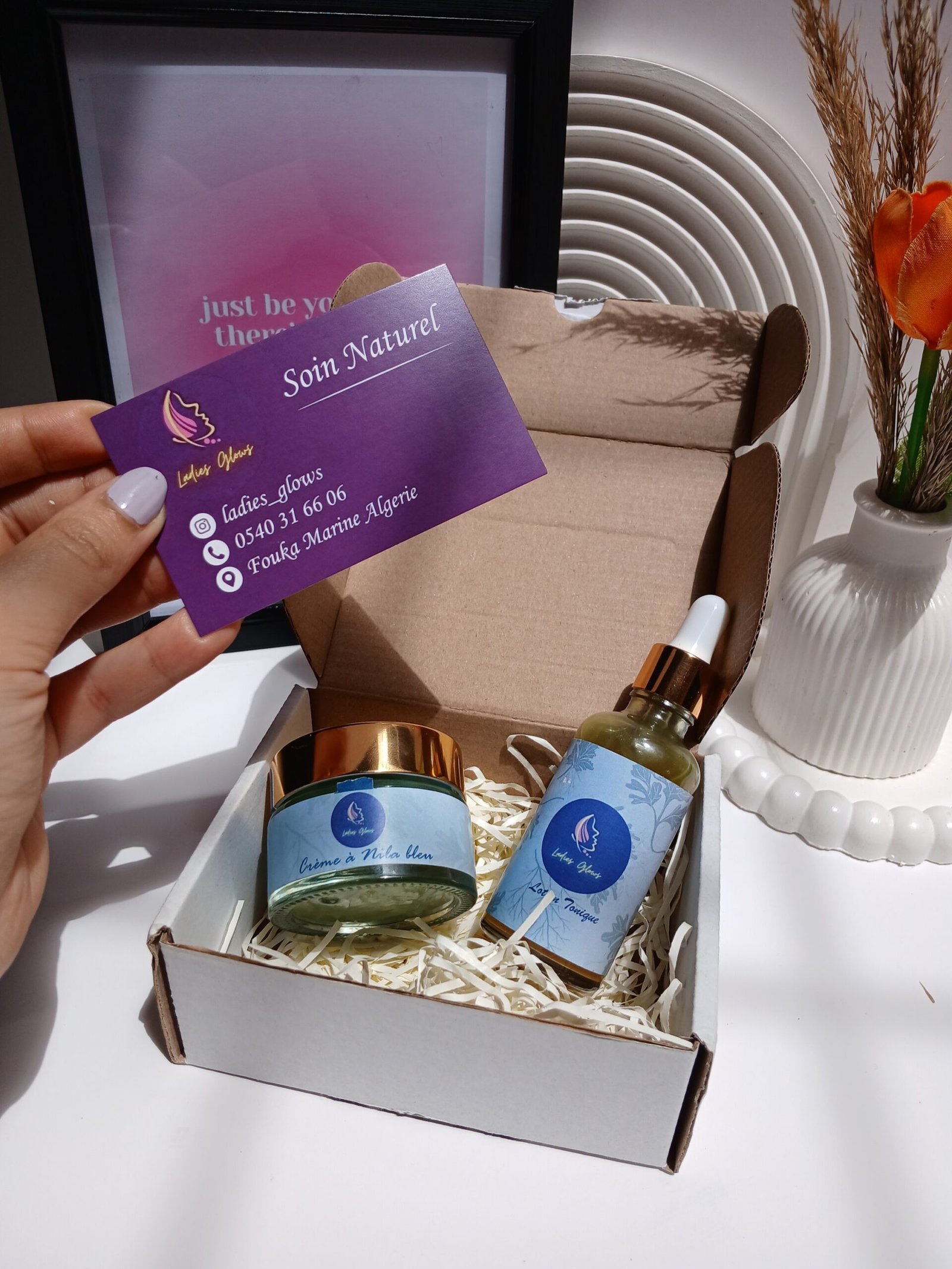 Lotion Tonique à Nila Bleu & Crème à Nila Bleu